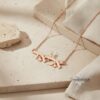 Hebrew Name Necklace, Sterling Silver Custom Nameplate, Gold or Rose Plated, Made in Israel - handmade in Israel