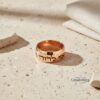Custom hebrew bible verse Engraved Ring 9mm - Meaningful Jewish Gift - handmade in Israel