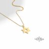 14K Gold Star of David Necklace: Handmade Judaica Jewelry, Israel - handmade in Israel