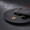 14K Gold Star of David Necklace: Handmade Judaica Jewelry, Israel - handmade in Israel