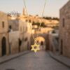14K Gold Star of David Necklace: Handmade Judaica Jewelry, Israel - handmade in Israel