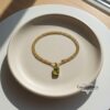 Personalized Birthstone Bar Necklace in Gold - Gift for Her- Mother's Day gifts - handmade in Israel