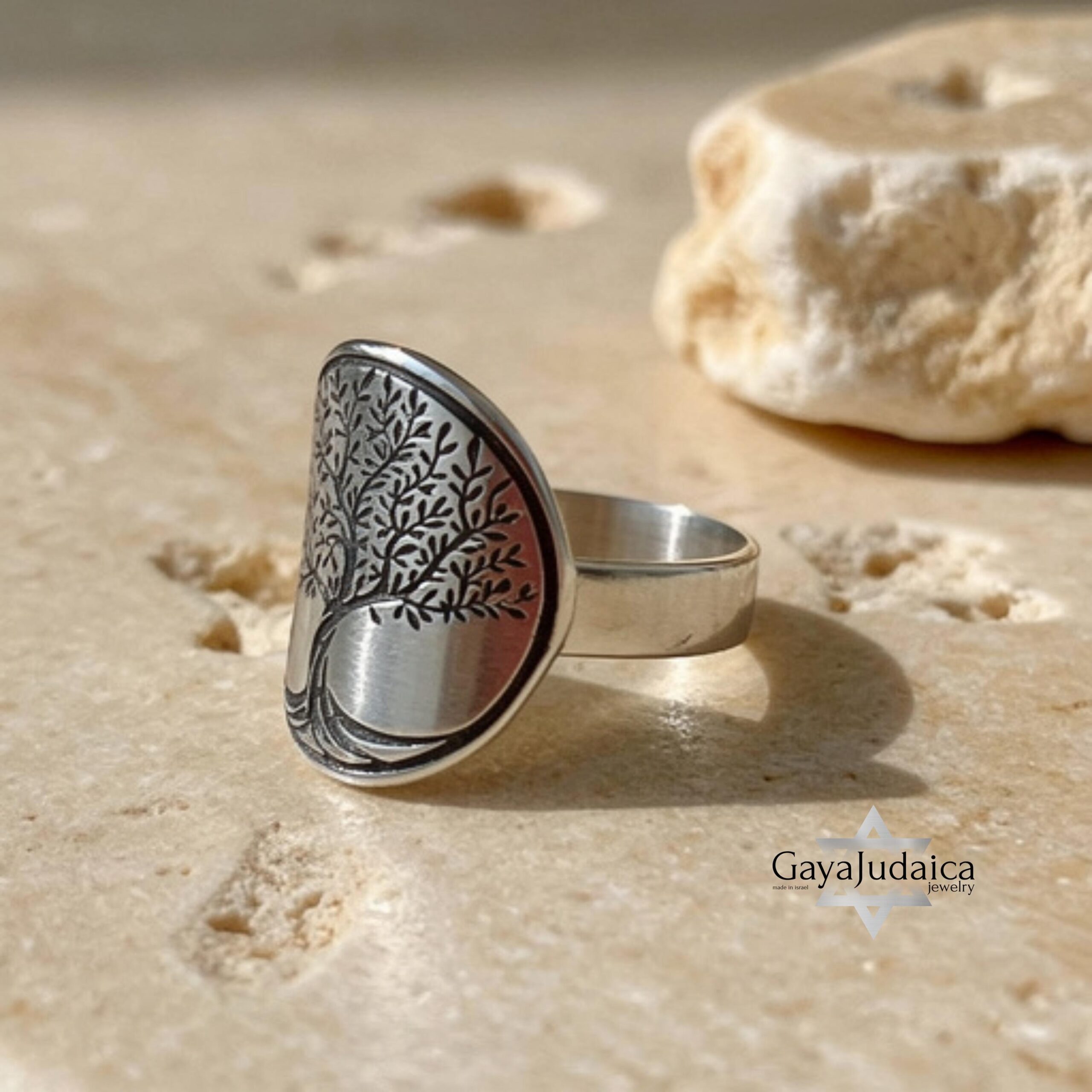 Engraved Family Tree Ring, Sterling Silver Unisex Band Engraved Family Tree Ring, Sterling Silver Unisex Band