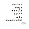 Custom Name Necklace in Hebrew, Sterling Silver Block Letters 17mm, Gold or Rose Plated - handmade in Israel