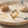 14K Solid Gold 10mm Hebrew Wedding Band, Personalized Engraving - handmade in Israel