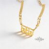 Custom Hebrew Name Necklace: Sterling Silver Open Design, Jewish Gift-Mother's Day Gift - handmade in Israel