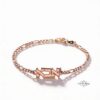 Hebrew Name Bracelet Sterling Silver, Figaro Chain, Personalized Letters, 5.5 to 7.5 Inch - handmade in Israel