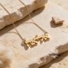 14K Gold Hebrew Name Necklace: Custom Jewish Jewelry, Israeli Gift - handmade in Israel