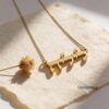 14K Gold Hebrew Name Necklace: Custom Jewish Jewelry, Israeli Gift - handmade in Israel