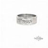 Hebrew Ring 14K Solid Gold, 8mm Wide Band, Raised Name or Verse, Custom Engraved - handmade in Israel