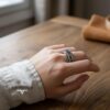Hebrew name ring, handmade in Israel