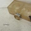 Hebrew Bible Verse Ring 10mm: Two Tone 14K Gold & Sterling Silver Wedding Band - handmade in Israel