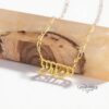 Custom Hebrew Name Necklace: Sterling Silver Open Design, Jewish Gift-Mother's Day Gift - handmade in Israel