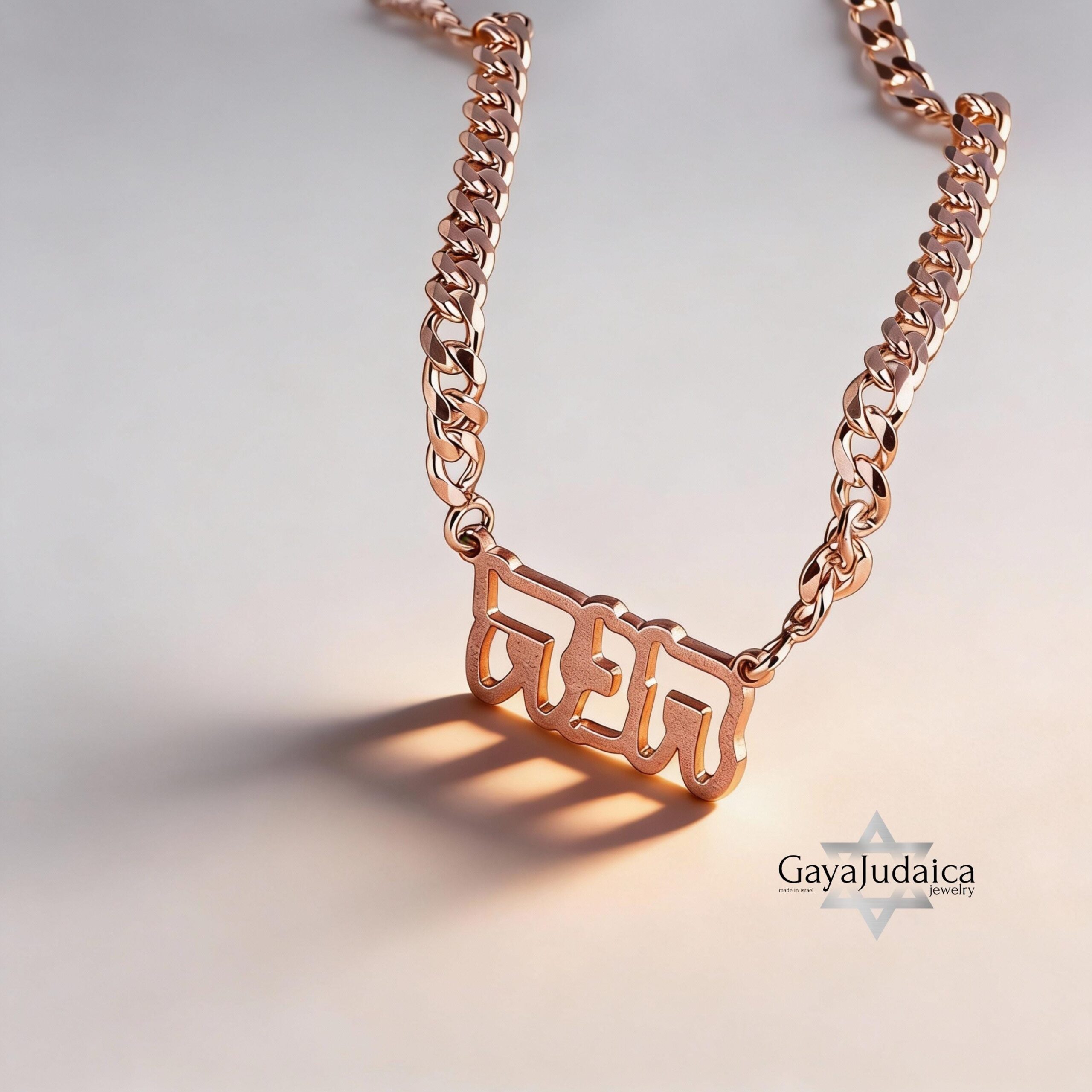 Custom Hebrew Name Necklace, Sterling Silver Open Design, Jewish Gift-Mother's Day Gift Custom Hebrew Name Necklace, Sterling Silver Open Design, Jewish Gift-Mother's Day Gift
