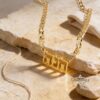 Custom Hebrew Name Necklace: Sterling Silver Open Design, Jewish Gift-Mother's Day Gift - handmade in Israel