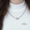 Custom Hebrew Name Necklace: Sterling Silver Open Design, Jewish Gift-Mother's Day Gift - handmade in Israel
