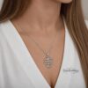 If Jerusalem forgets Pendant Necklace - Sterling Silver or 24K Gold - Hebrew Bible Verse Jewelry - handmade in Israel