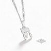 Two Piece Chai Necklace in 925 Sterling Silver Jewish Jewelry for Men or Women - handmade in Israel