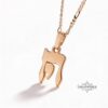 Two Piece Chai Necklace in 925 Sterling Silver Jewish Jewelry for Men or Women - handmade in Israel