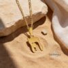Two Piece Chai Necklace in 925 Sterling Silver Jewish Jewelry for Men or Women - handmade in Israel