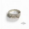 Sterling silver Hebrew name ring, handmade in Israel