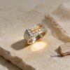 Sterling silver Hebrew name ring, handmade in Israel