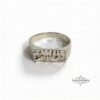 Sterling silver Hebrew name band, handmade in Israel