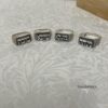 Sterling silver Hebrew name band, handmade in Israel