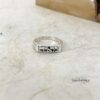 Sterling silver Hebrew name ring, handmade in Israel