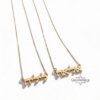 14K Gold Hebrew Name Necklace: Custom Jewish Jewelry, Israeli Gift - handmade in Israel