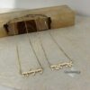 14K Gold Hebrew Name Necklace: Custom Jewish Jewelry, Israeli Gift - handmade in Israel