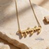 14K Gold Hebrew Name Necklace: Custom Jewish Jewelry, Israeli Gift - handmade in Israel