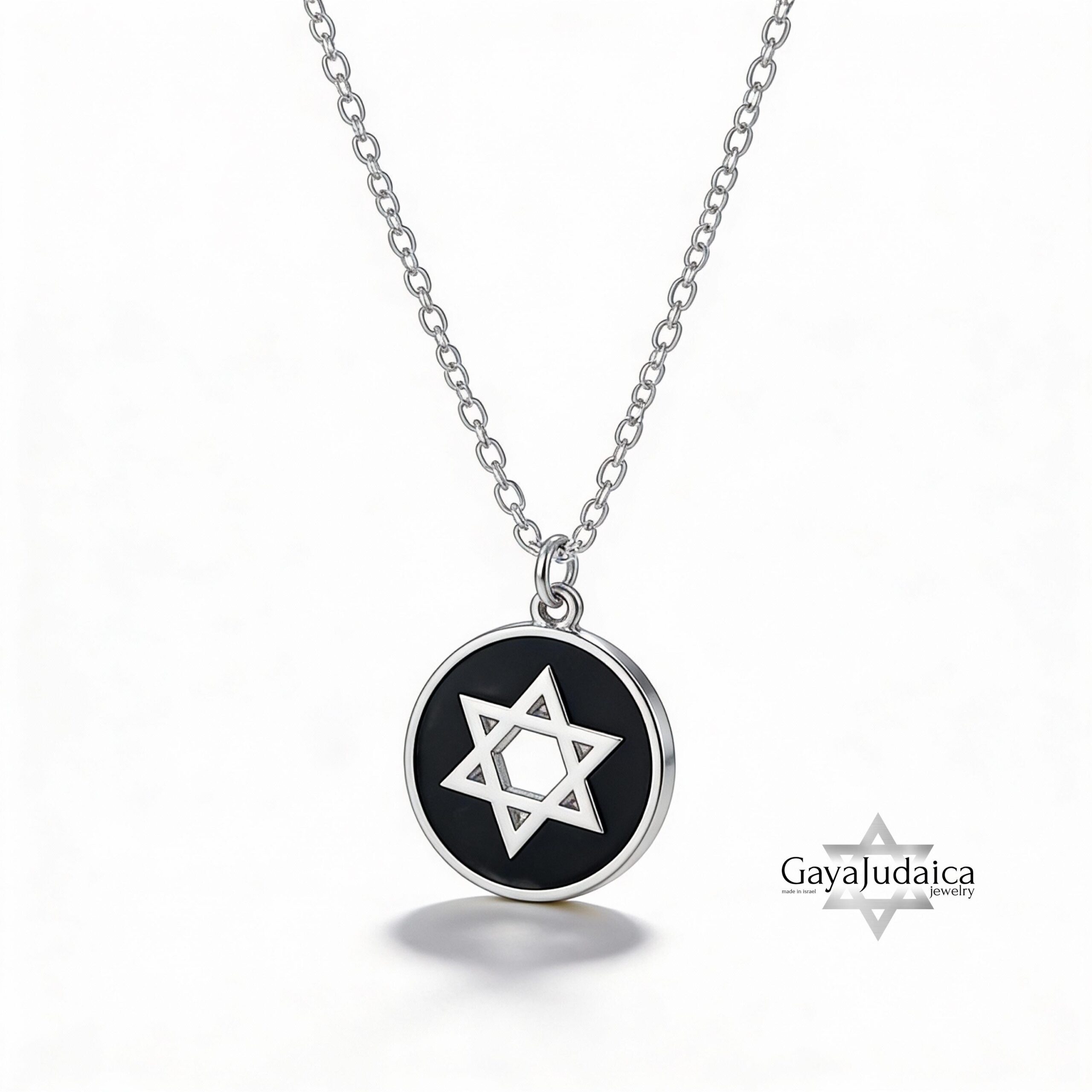 Personalized Star of David Necklace, Sterling Silver, Handmade in Israel Personalized Star of David Necklace, Sterling Silver, Handmade in Israel