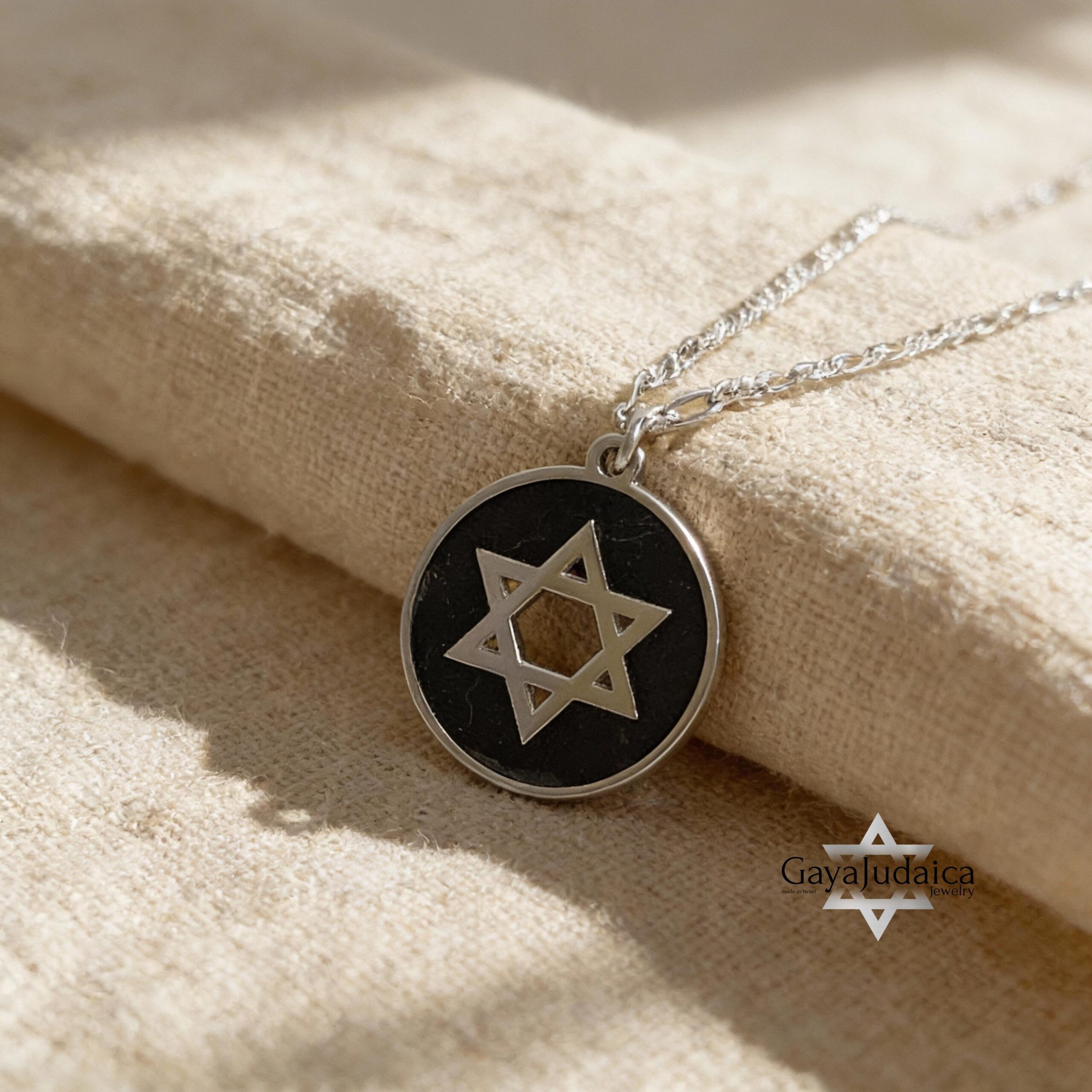 Personalized Star of David Necklace, Sterling Silver, Handmade in Israel Personalized Star of David Necklace, Sterling Silver, Handmade in Israel