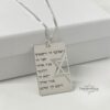 Custom Hebrew Engraved Star of David Necklace: Sterling Silver IDF Tag - handmade in Israel