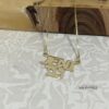 14K Gold Hebrew English Name Necklace, Personalized Bilingual Jewish Heritage Jewelry - handmade in Israel