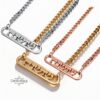 Personalized Hebrew Name Necklace: Sterling Silver Cuban Chain, Jewish Jewelry-Mother's Day Gift - handmade in Israel