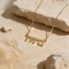 14K Gold Hebrew Name Necklace, Custom Jewish Jewelry - handmade in Israel