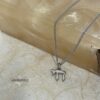 Solid 14K gold mini Chai pendant, handmade in Israel