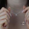 Solid 14K gold mini Chai pendant, handmade in Israel