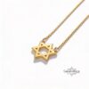 14K Gold Star of David Necklace: Dainty Jewish Pendant -Elegant Judaica Gift from Israel - handmade in Israel