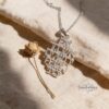 If Jerusalem forgets Pendant Necklace - Sterling Silver or 24K Gold - Hebrew Bible Verse Jewelry - handmade in Israel