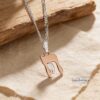 Two-Tone Chai Necklace: Sterling Silver & Gold, Jewish Symbol - handmade in Israel
