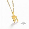 Two Piece Chai Necklace in 925 Sterling Silver Jewish Jewelry for Men or Women - handmade in Israel