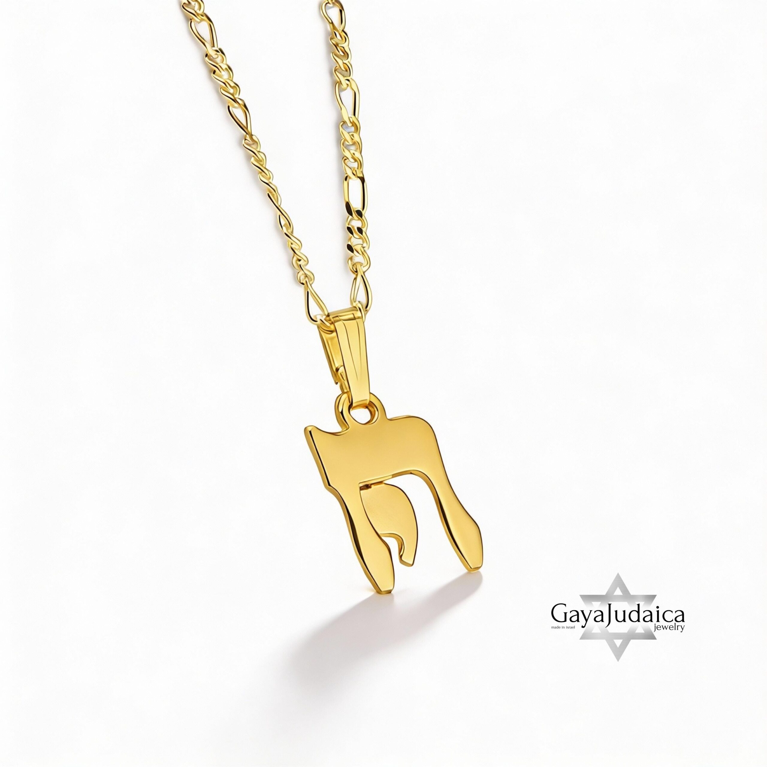 Two-Piece Chai Necklace, 925 Sterling Silver Jewish Jewelry for Men or Women Two-Piece Chai Necklace, 925 Sterling Silver Jewish Jewelry for Men or Women