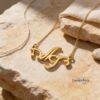 925 Sterling Silver Hebrew Name Necklace - Personalized Israeli jewelry - Gift from Jerusalem-Mother's Day Gift - handmade in Israel