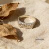 Sterling silver Hebrew name ring, handmade in Israel