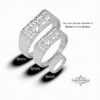 Sterling silver Hebrew name band, handmade in Israel