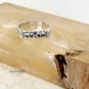 Sterling silver Hebrew name ring, handmade in Israel