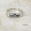 Sterling silver Hebrew name ring, handmade in Israel